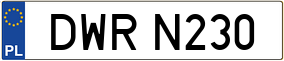 Truck License Plate